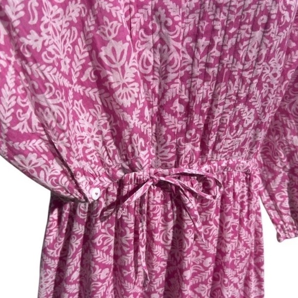 Banjanan Sachet Bazaar Maxi Dress Button Gauze Flowy Tiered Cottage Beach Small - Picture 10 of 14